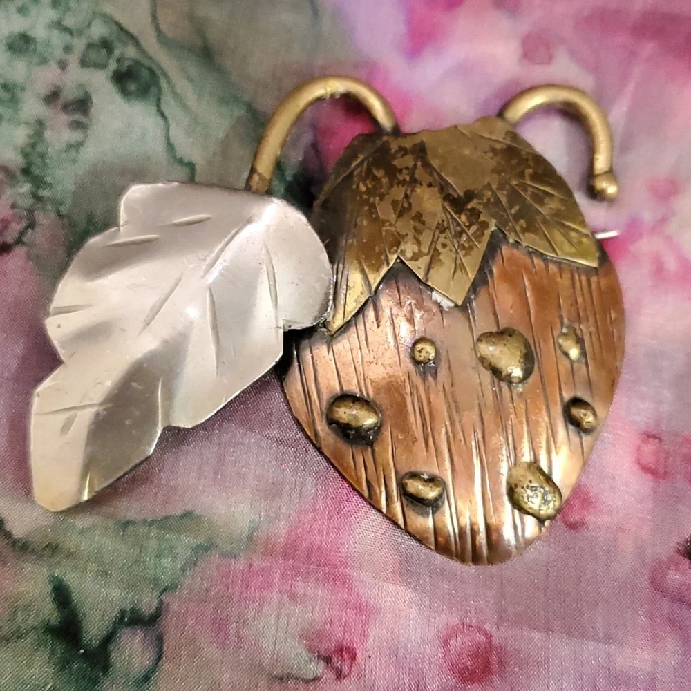 Fun strawberry pin
